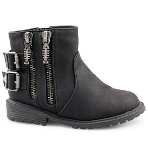 New Blowfish Rivers-T Ankle Girl Boot (Toddler/Little Kid) Size 1 Black.